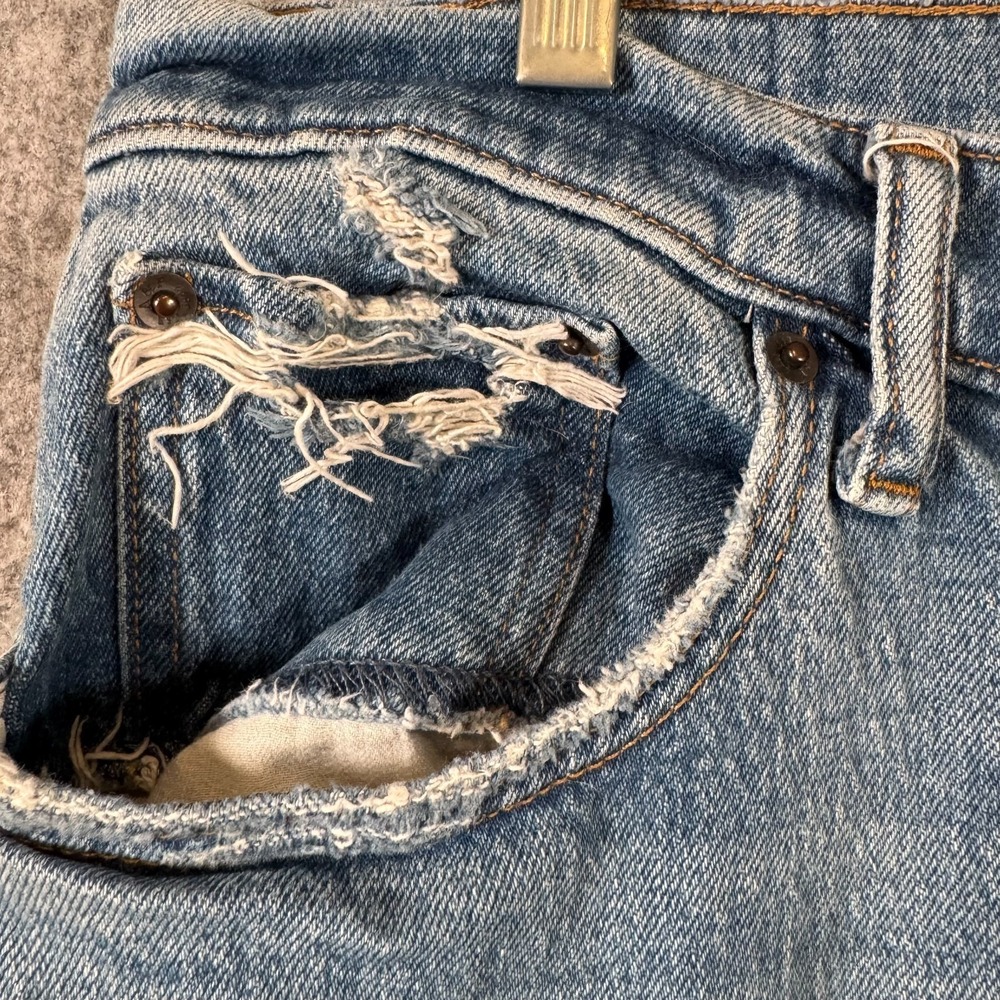 Abercrombie & Fitch Womens High Rise 90s Relaxed Straight Jeans Sz 30/10R Light - Picture 3 of 10